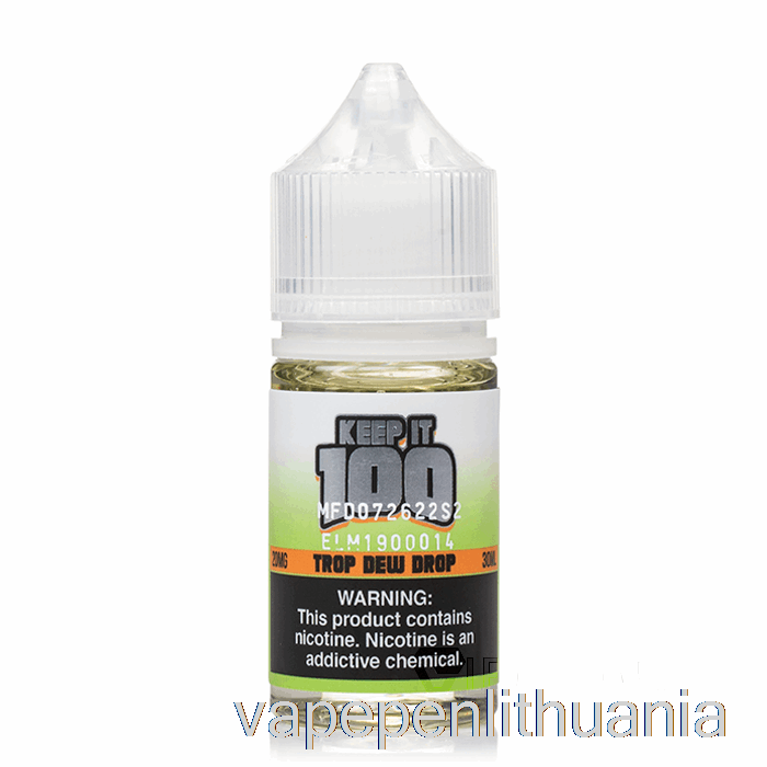 Trop Rasos Lašas - Palaikykite 100 Druskos - 30ml 20mg Vape Skysčio